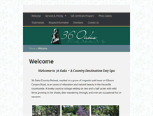 Tablet Screenshot of 36oaks.com